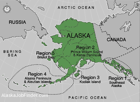 alaska fishing regions map